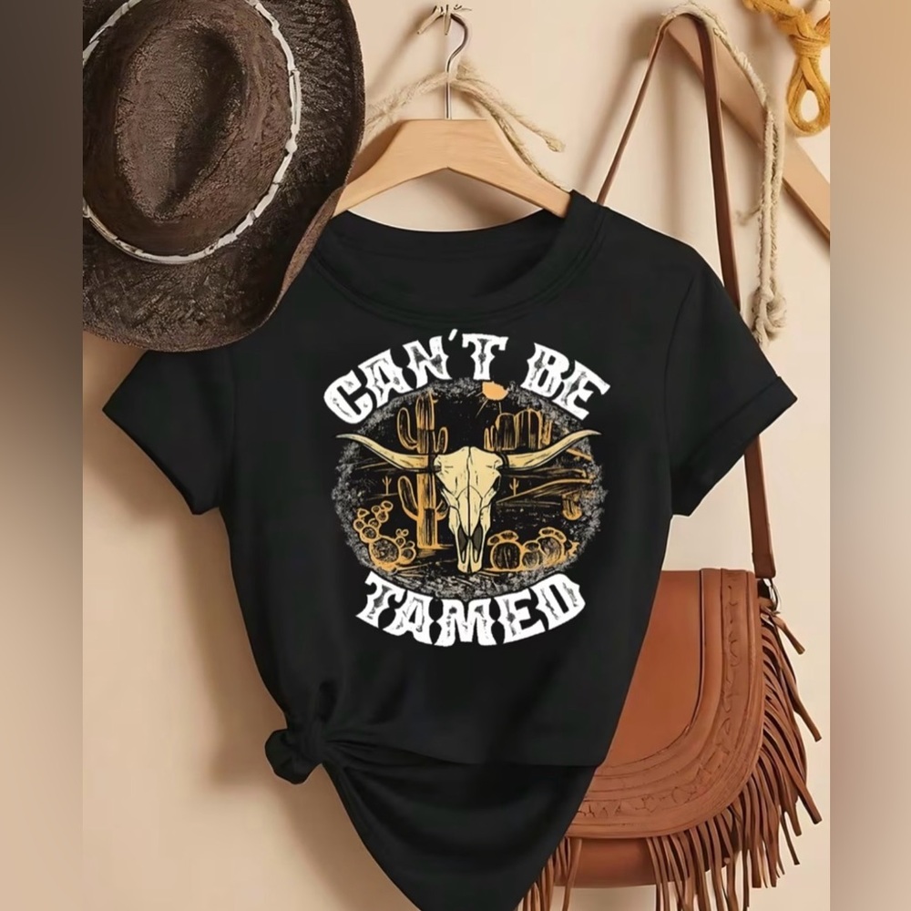 Can't Be Tamed Black T-Shirt - Picture 10 of 10